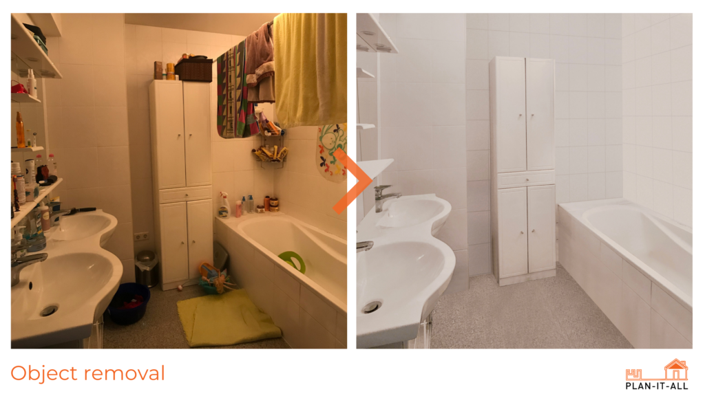 object removal real estate photo 